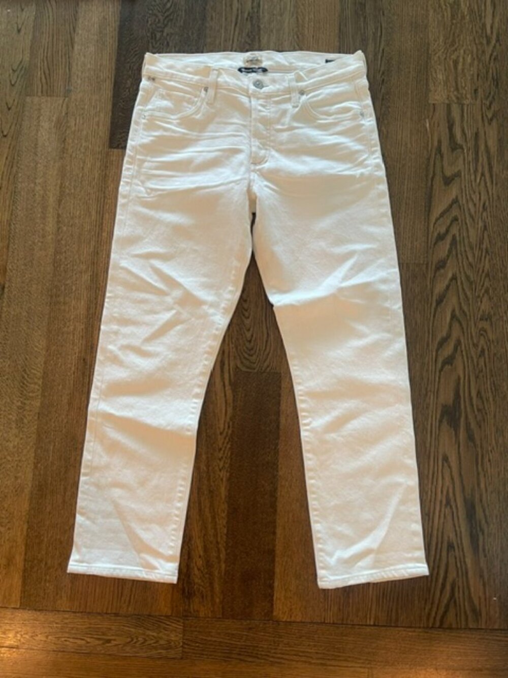 Citizens of Humanity Emerson Premium Vintage White Slim Boyfriend Jeans 27 EUC